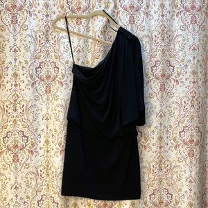 Jessica Simpson. Black one shoulder dress. Size small